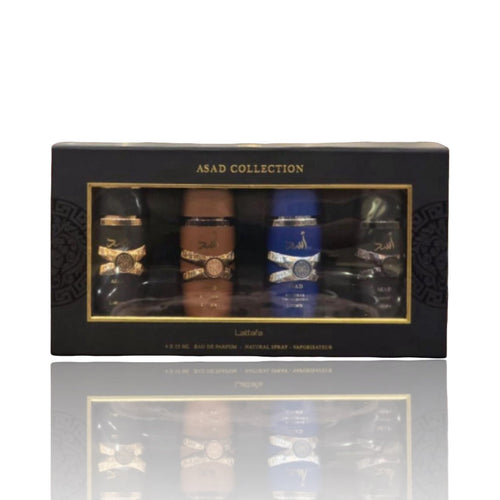 Asad 4pc gift Set - Asad/Asad Zanzibar/Asad Bourbon/Asad Elixir by Lattafa