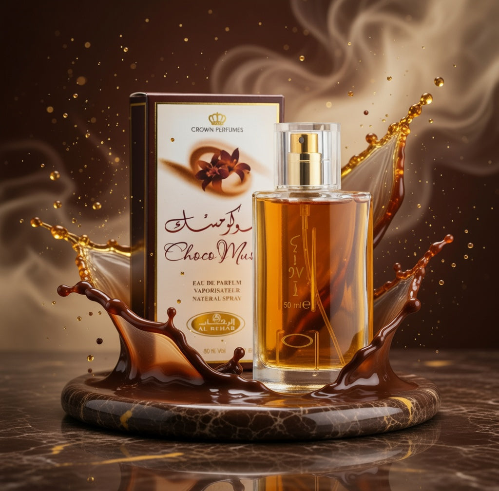 Choco Musk EDP (50ml) by Al-Rehab is a Warm, Rich Gourmand | Chocolate | Vanilla | Musk | Fragrance for Men and Women