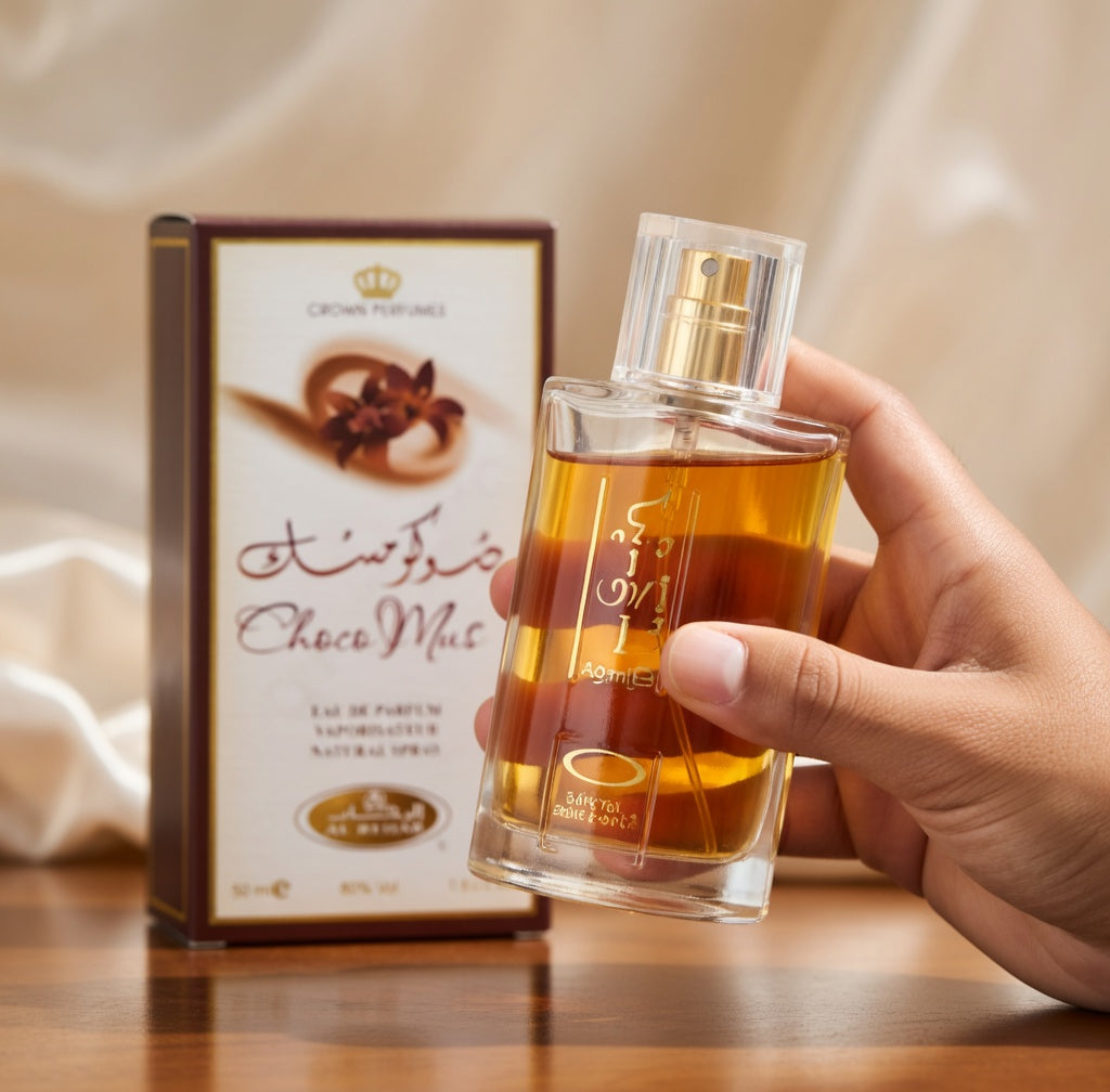 Choco Musk EDP (50ml) by Al-Rehab is a Warm, Rich Gourmand | Chocolate | Vanilla | Musk | Fragrance for Men and Women